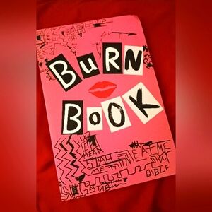 Burn book blank pages notebook